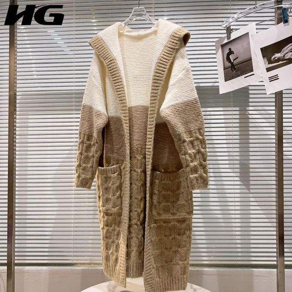women's knits & tees hg pockets knitted sweater women 2021 winter casual fashion style temperament all match hooded collar clothes zy23, White
women's knits & tees hg pockets knitted sweater women 2021 winter casual fashion style temperament all match hooded collar clothes zy23, White