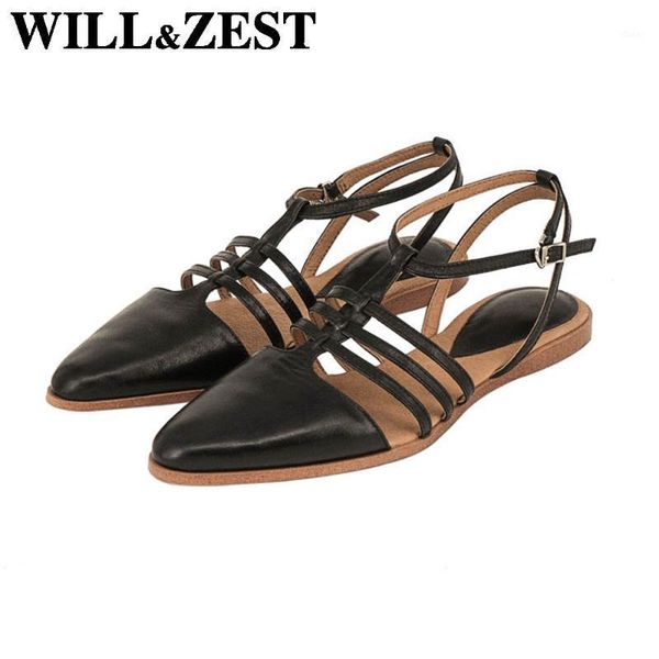 will&zest flat sandals gladiators footwear women's summer large size shoe woman designers comfort roman fashion open heel1, Black
will&zest flat sandals gladiators footwear women's summer large size shoe woman designers comfort roman fashion open heel1, Black