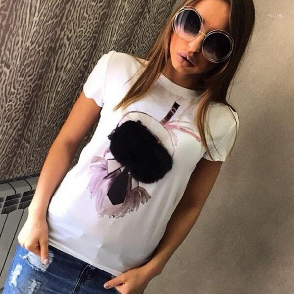 wholesale- 2016 t shirt women summer cotton short sleeve cartoon print tshirt tee femme lady fashion camisetas brand1, White
wholesale- 2016 t shirt women summer cotton short sleeve cartoon print tshirt tee femme lady fashion camisetas brand1, White
