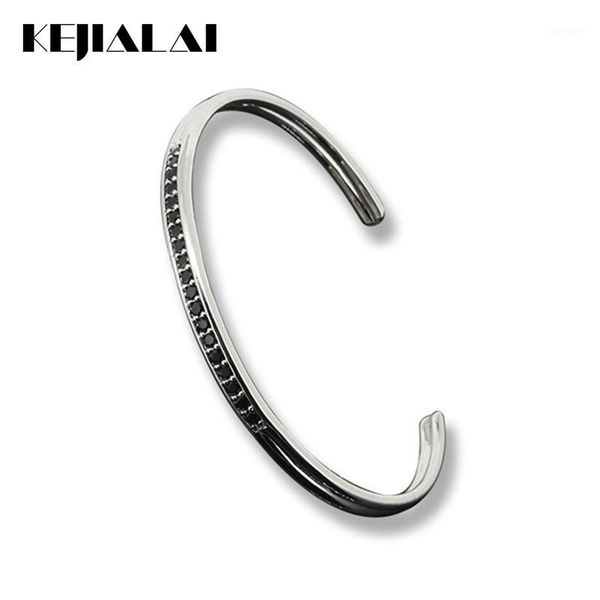 2020 fashion trendy men & women bangle simple style bracelet, micro pave black cz fashion open / bracelet1
2020 fashion trendy men & women bangle simple style bracelet, micro pave black cz fashion open / bracelet1