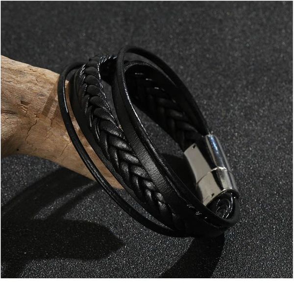 trendy genuine leather bracelet men multilayer braided rope magnet clasp bracelets men armband homme qylnga
trendy genuine leather bracelet men multilayer braided rope magnet clasp bracelets men armband homme qylnga