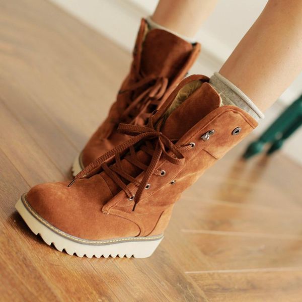 cosidram warm women flock ankle snow boots female comfortable lace up flat boots winter plush low heel shoes sne-167, Black
cosidram warm women flock ankle snow boots female comfortable lace up flat boots winter plush low heel shoes sne-167, Black