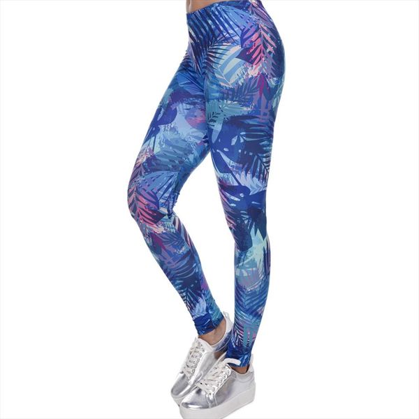 new fashion women leggings tropical leaves printing blue fitness legging silm legins high waist stretch trouser pants, Black
new fashion women leggings tropical leaves printing blue fitness legging silm legins high waist stretch trouser pants, Black