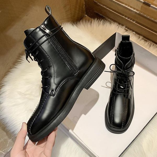 shoes woman flat boots zipper round toe luxury designer boots-women low rock rubber fashion autumn 2021 ladies solid, Black
shoes woman flat boots zipper round toe luxury designer boots-women low rock rubber fashion autumn 2021 ladies solid, Black