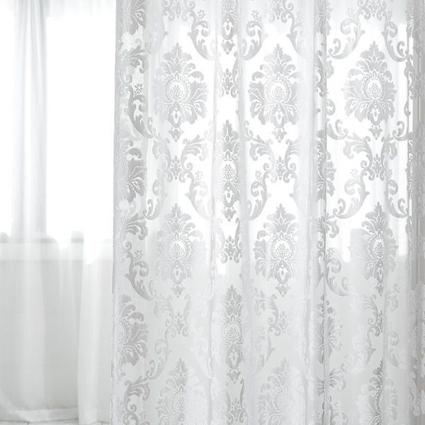 luxury european high-grade white embroidered tulle voile curtain sheer curtain living room bedroom tulle b3711
luxury european high-grade white embroidered tulle voile curtain sheer curtain living room bedroom tulle b3711