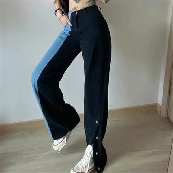2021 new floor sweeping women's spring wear european and american high waist split straight jeans wide leg pants iejt, Blue
2021 new floor sweeping women's spring wear european and american high waist split straight jeans wide leg pants iejt, Blue