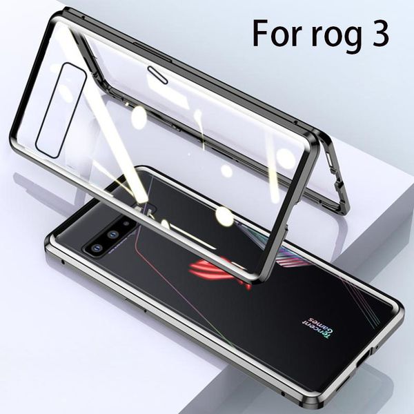 magnetic adsorption dual side case asus rog phone 3 metal frame clear tempered glass cover for rog3 zs661ks cases
magnetic adsorption dual side case asus rog phone 3 metal frame clear tempered glass cover for rog3 zs661ks cases