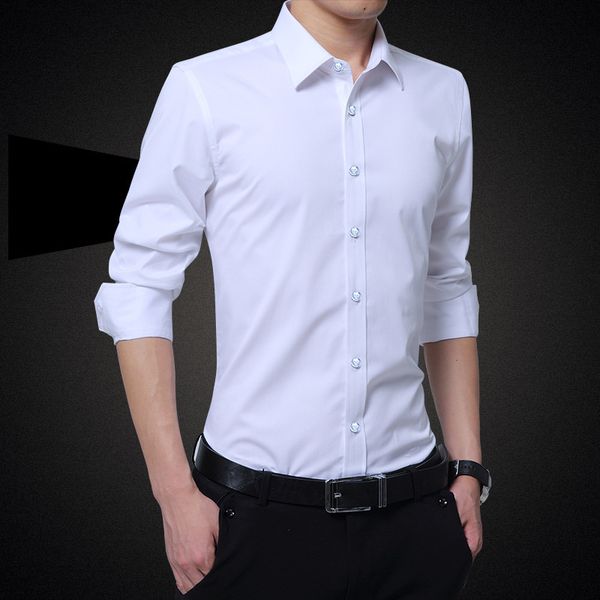 men's shirt white black long sleeve slim fit formal for fashion men shirts camisas plus size -5xl
men's shirt white black long sleeve slim fit formal for fashion men shirts camisas plus size -5xl
