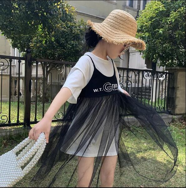 clothing sets 2021 girls 2 pcs patchwork set cotton dress+tulle dress fashion summer suit 4-10t f119, White
clothing sets 2021 girls 2 pcs patchwork set cotton dress+tulle dress fashion summer suit 4-10t f119, White