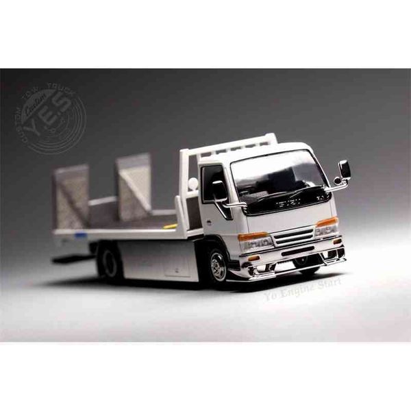 custom truck trailer, die cast car model, white pearl, 1:64 isuzu elf 
custom truck trailer, die cast car model, white pearl, 1:64 isuzu elf