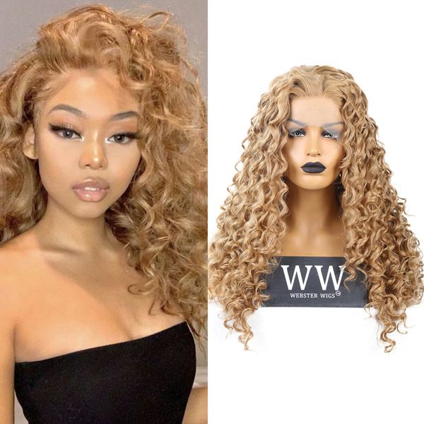 quinlux wigs golden blonde curly wig for all skins women daily wear heat fiber lace front replacement wig synthetic hair african, Black;brown
quinlux wigs golden blonde curly wig for all skins women daily wear heat fiber lace front replacement wig synthetic hair african, Black;brown