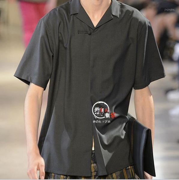 s-6xl / spring men's new fashion personalized custom thin casual short-sleeved shirt large size1, White;black
s-6xl / spring men's new fashion personalized custom thin casual short-sleeved shirt large size1, White;black
