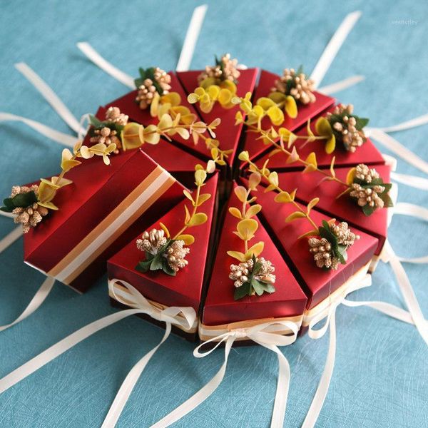 gift wrap 10 pcs/set wedding candy storage box sweet cake shape favors gifts paper bag with flower ribbons baby shower box1
gift wrap 10 pcs/set wedding candy storage box sweet cake shape favors gifts paper bag with flower ribbons baby shower box1