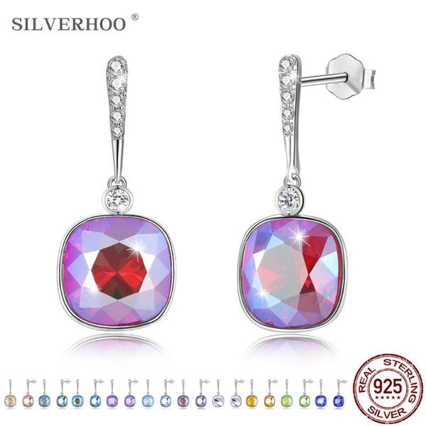 dangle & chandelier silverhoo s925 sterling silver elegant earring for women diamond waterdrop austria multicolor crystal drop earrings fine
dangle & chandelier silverhoo s925 sterling silver elegant earring for women diamond waterdrop austria multicolor crystal drop earrings fine