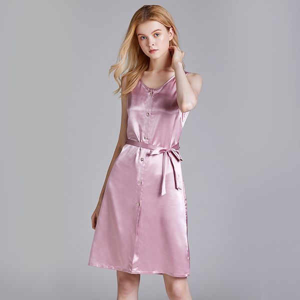 tank sleeveless a line summer silk nightdress dusty pink female tracksuit with sashes nw46 t200429, Black;red
tank sleeveless a line summer silk nightdress dusty pink female tracksuit with sashes nw46 t200429, Black;red