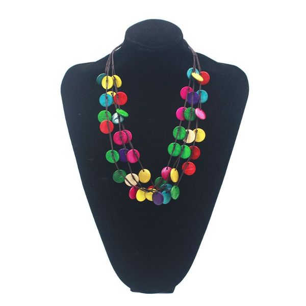 2020 bohemian new multi-layer hand-woven coconut shell color round wooden beads necklace female long necklace, Silver
2020 bohemian new multi-layer hand-woven coconut shell color round wooden beads necklace female long necklace, Silver