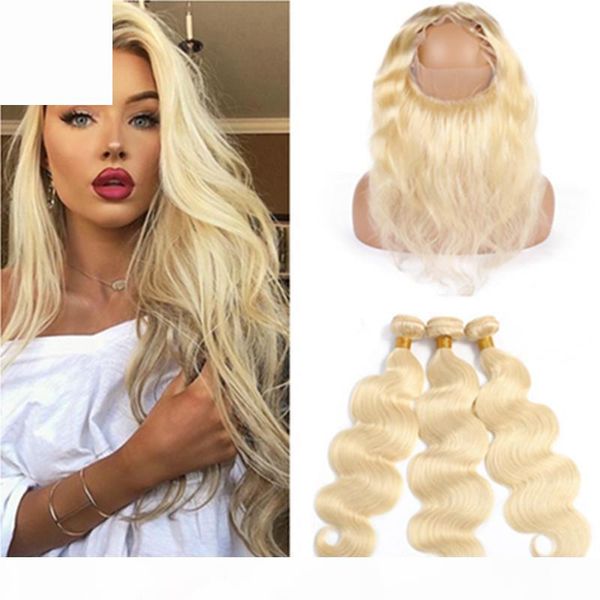 blonde body wave human hair 360 lace frontal with bundles #613 russian blonde virgin hair weaves with 360 closure 22.5x4x2 pre plucked, Black;brown
blonde body wave human hair 360 lace frontal with bundles #613 russian blonde virgin hair weaves with 360 closure 22.5x4x2 pre plucked, Black;brown