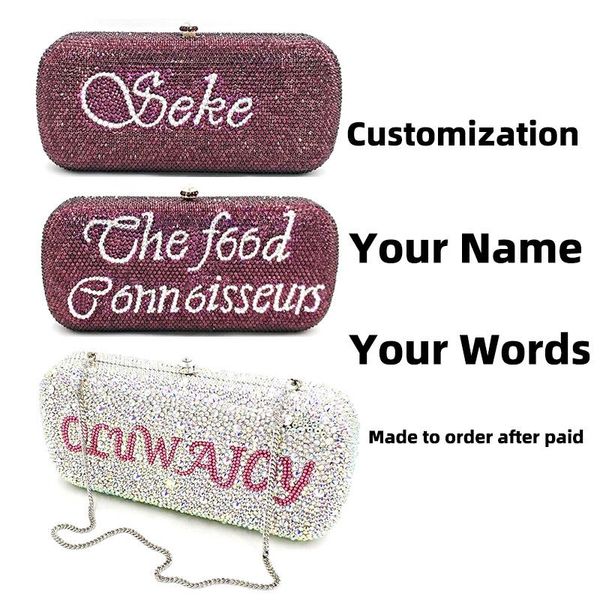 special customization name ladies luxuries personal design bridal wedding purses women evening party diamonds crystal clutches
special customization name ladies luxuries personal design bridal wedding purses women evening party diamonds crystal clutches