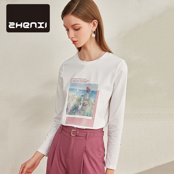 zhenxi autumn 2020 new age reduction round s coat neck lettered print show thin t-shirt straight bottomed long sleeve s9973 ukcr, White
zhenxi autumn 2020 new age reduction round s coat neck lettered print show thin t-shirt straight bottomed long sleeve s9973 ukcr, White