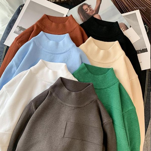women's sweaters korean fashion sweater women pullover half turtleneck long sleeve knit female jumpers daily casual basic1, White;black
women's sweaters korean fashion sweater women pullover half turtleneck long sleeve knit female jumpers daily casual basic1, White;black