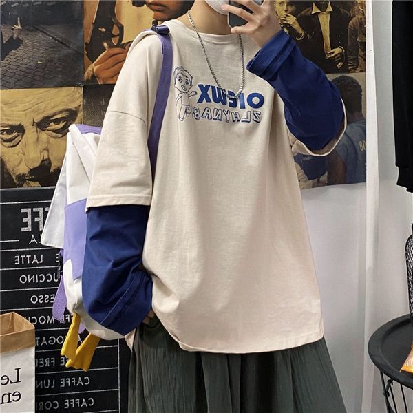 new men's korean streetwear woman 100% cotton long sleeve t-shirt male clothing 2021 harajuku casual u8sj, Black
new men's korean streetwear woman 100% cotton long sleeve t-shirt male clothing 2021 harajuku casual u8sj, Black