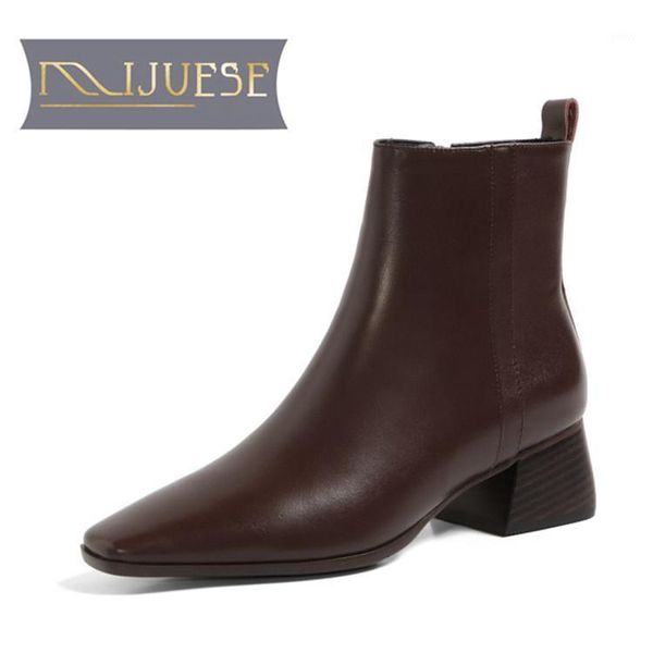 boots mljuese 2021 women ankle cow leather winter short plush square toe zipper med heels female size 391, Black
boots mljuese 2021 women ankle cow leather winter short plush square toe zipper med heels female size 391, Black