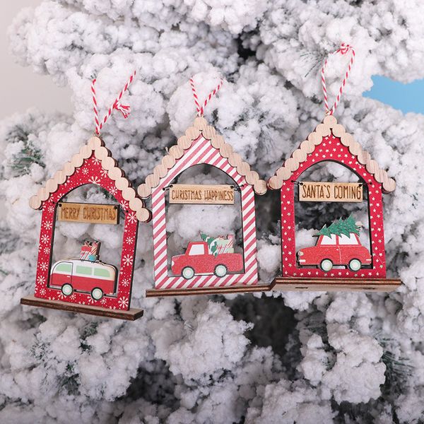 fast shipping christmas pendant wooden house-shaped christmas tree pendant decoration red car deskdecoration christmas ornaments f7702
fast shipping christmas pendant wooden house-shaped christmas tree pendant decoration red car deskdecoration christmas ornaments f7702