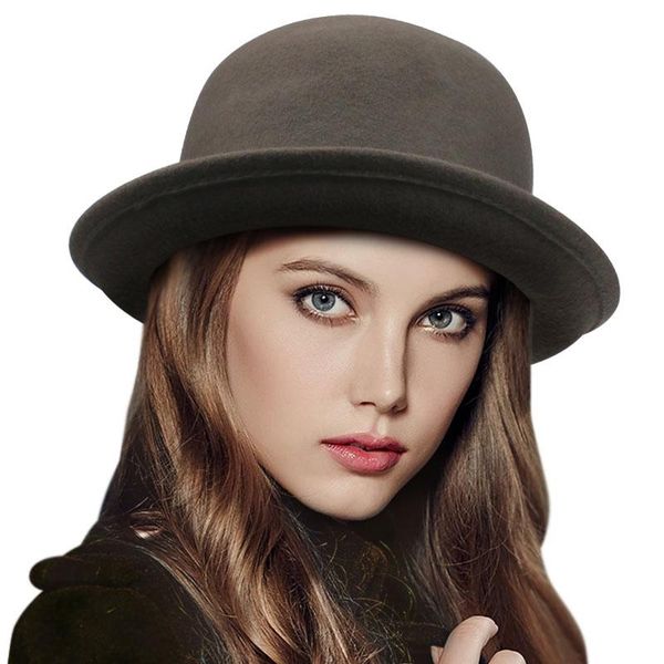 2020 vintage women lady cute trendy wool felt bowler fedora hat cap spring hats caps 9 colors in stock 20, Blue;gray
2020 vintage women lady cute trendy wool felt bowler fedora hat cap spring hats caps 9 colors in stock 20, Blue;gray