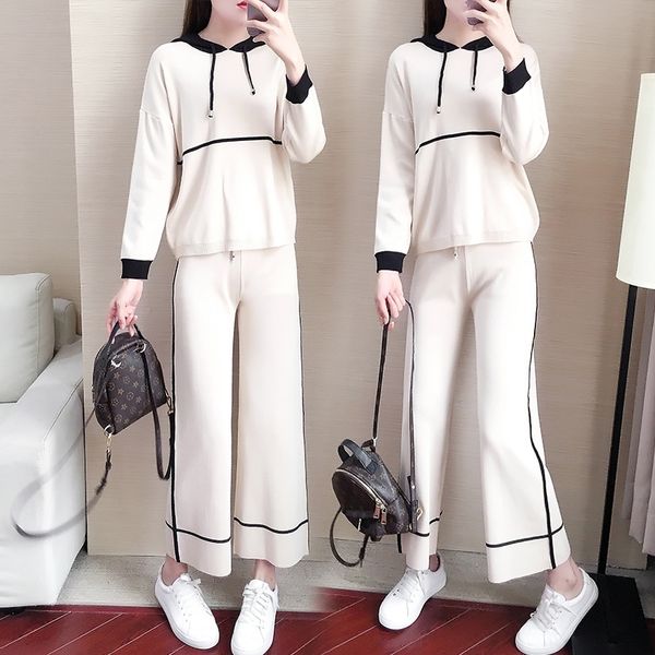 hyhnv women's two-piece knitted suit sweater suit autumn and winter two-piece sweater loose fashion sports leisure new sweater2020 fash, Gray
hyhnv women's two-piece knitted suit sweater suit autumn and winter two-piece sweater loose fashion sports leisure new sweater2020 fash, Gray