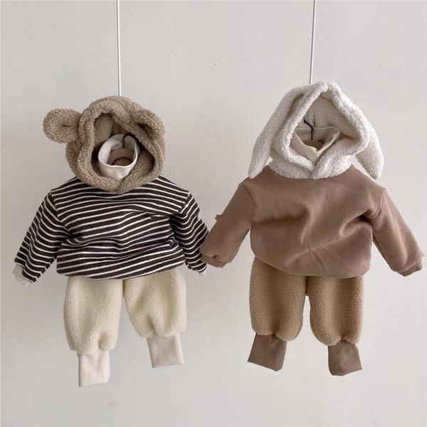 clothing sets baby boys clothes winter born set velvet hooded ear infant outfits for boy girl toddler, White
clothing sets baby boys clothes winter born set velvet hooded ear infant outfits for boy girl toddler, White