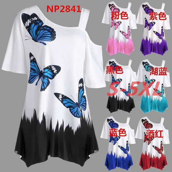 women's single shoulder t-shirt designer new butterfly print t-shirt diagonal shoulder suspender 2021 fashion black friday ywfs, White
women's single shoulder t-shirt designer new butterfly print t-shirt diagonal shoulder suspender 2021 fashion black friday ywfs, White
