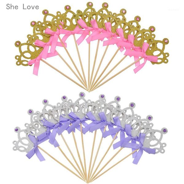 other festive & party supplies she love 10 pcs glitter crown bowknot cupcake er kids birthday decoration princess cake accessories1
other festive & party supplies she love 10 pcs glitter crown bowknot cupcake er kids birthday decoration princess cake accessories1
