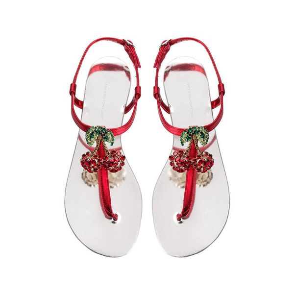summer red rhinestone cherry flat slipper t-strap clip toe diamonds flip-flops beach vacation sandals, Black
summer red rhinestone cherry flat slipper t-strap clip toe diamonds flip-flops beach vacation sandals, Black