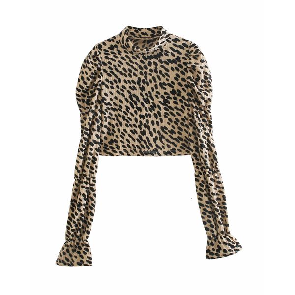 2021 new vintage leopard printed crop women high neck ruffle puff long sleeve blouse ladies streetwear casual zld7, White
2021 new vintage leopard printed crop women high neck ruffle puff long sleeve blouse ladies streetwear casual zld7, White