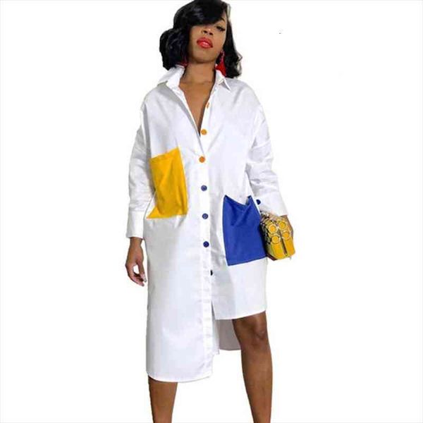 streetwear white shirt dress for women turn-down collar long sleeve pockets button up tunic dress loose casual day, Black;gray
streetwear white shirt dress for women turn-down collar long sleeve pockets button up tunic dress loose casual day, Black;gray