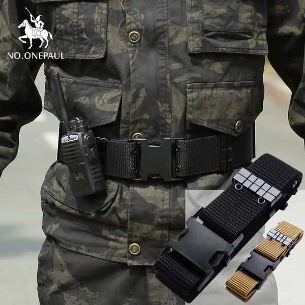 no.onepaul new military tactical adjustable army heavy training belt outdoor sports men group hunting accessories, Black;brown
no.onepaul new military tactical adjustable army heavy training belt outdoor sports men group hunting accessories, Black;brown