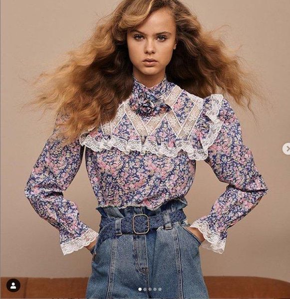 2021 autumn new fashion women flower prints lace cotton shirt blouse, White
2021 autumn new fashion women flower prints lace cotton shirt blouse, White