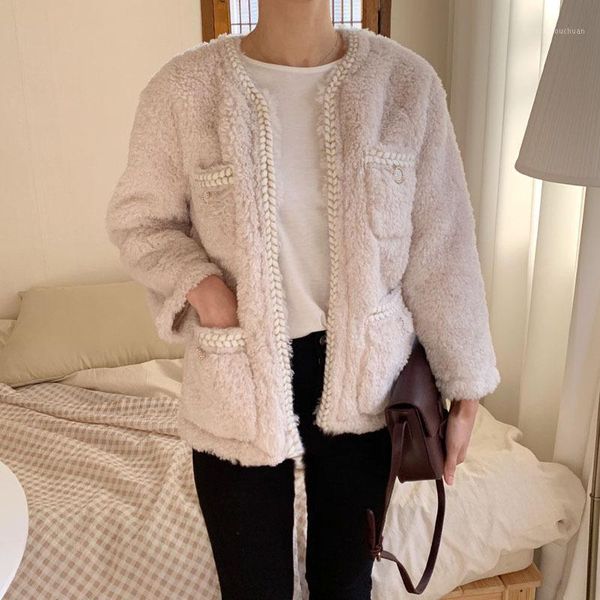 winter new chic korean female fur one imitation lambs wool coat winter fashion with thick cotton-padded jacket1, Black
winter new chic korean female fur one imitation lambs wool coat winter fashion with thick cotton-padded jacket1, Black