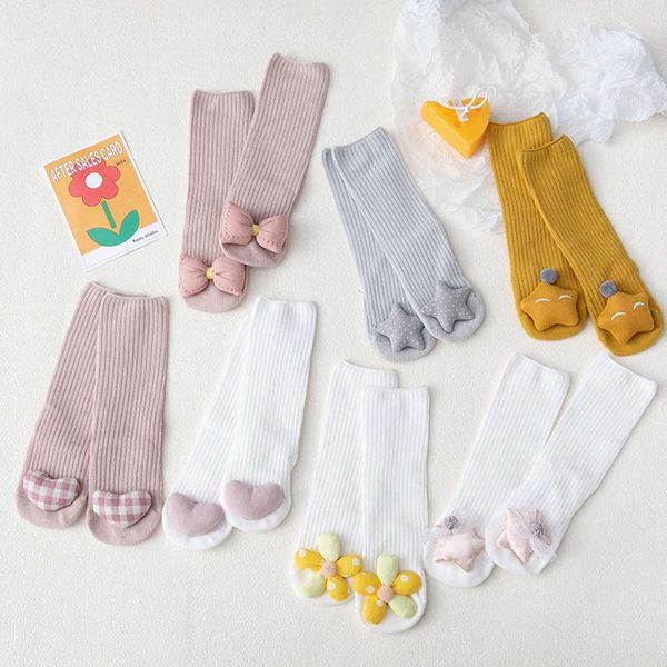 new born autumn and winter baby long high cute doll princess over knee floor socks not tight, Black;white
new born autumn and winter baby long high cute doll princess over knee floor socks not tight, Black;white