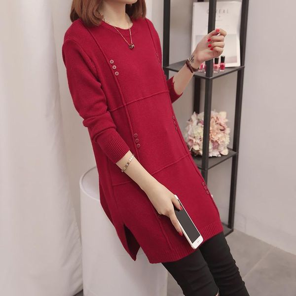 women plus size casual pullovers long sweater 2021 winter autumn slim jumpers o-neck, White;black
women plus size casual pullovers long sweater 2021 winter autumn slim jumpers o-neck, White;black