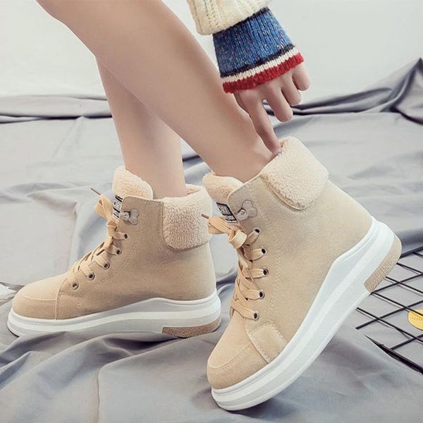 new women sneakers 2020 fashion flock women casual shoes breathable plush warm autumn winter lace-up flats platform shoes, Black
new women sneakers 2020 fashion flock women casual shoes breathable plush warm autumn winter lace-up flats platform shoes, Black