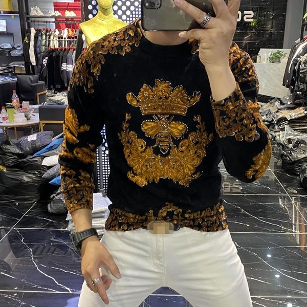bk11193 fashion men's sweaters 2020 runway luxury european design party style men's clothing, White;black
bk11193 fashion men's sweaters 2020 runway luxury european design party style men's clothing, White;black
