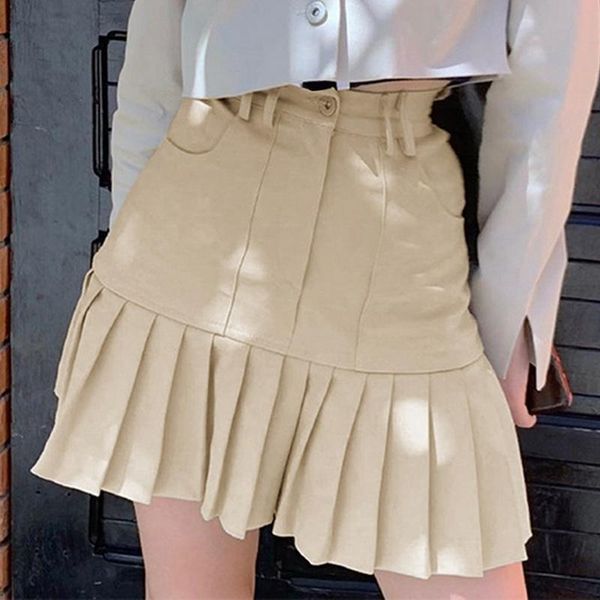 monerffi khaki pleated short skirts womens casual high waisted mini skirt ladies preppy style korean fashion short skirt 2021, Black
monerffi khaki pleated short skirts womens casual high waisted mini skirt ladies preppy style korean fashion short skirt 2021, Black