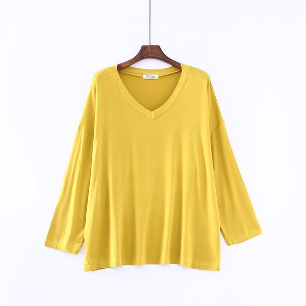2021 spring/summer new fashion big wear loosely long sleeve color with neckline v female base shirt afts, White
2021 spring/summer new fashion big wear loosely long sleeve color with neckline v female base shirt afts, White