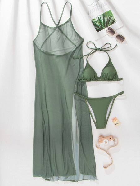 3pack triangle thong bikini swimsuit with cover up o8r3#, White;black
3pack triangle thong bikini swimsuit with cover up o8r3#, White;black