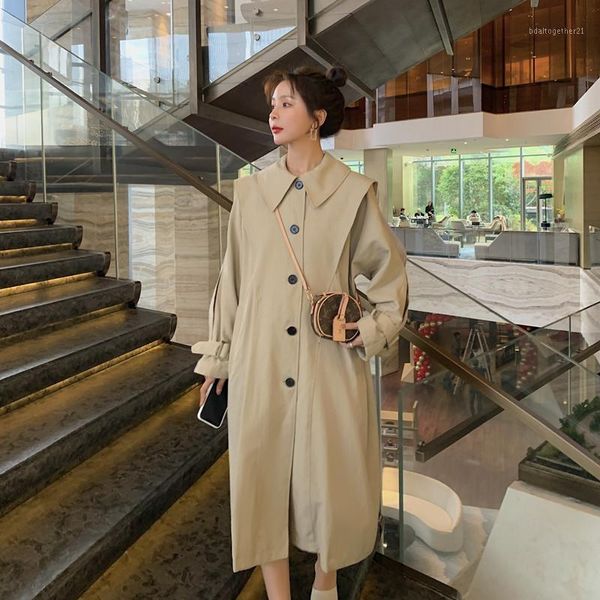 women's trench coats 2021 season a doll navy lead long coat fund temperament windbreaker loose co fashion favourite preppy style turn-d, Tan;black
women's trench coats 2021 season a doll navy lead long coat fund temperament windbreaker loose co fashion favourite preppy style turn-d, Tan;black