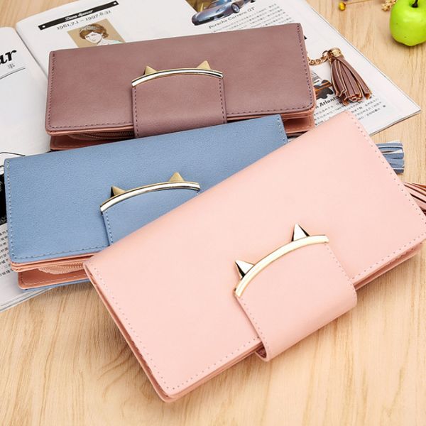 new japanese and korean zipper small fresh cat ears student wallet lady's purse long style bag
new japanese and korean zipper small fresh cat ears student wallet lady's purse long style bag