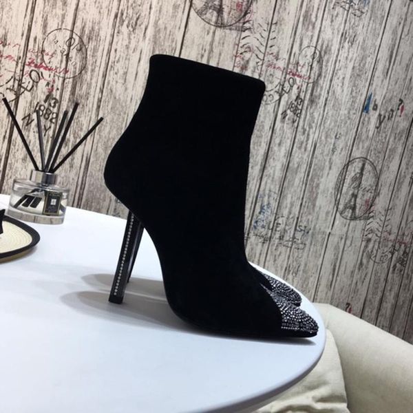 boots sweeheart luxury leather feet bare fashion design high-heeled 10cm booties blingbling women's 35-41, Black
boots sweeheart luxury leather feet bare fashion design high-heeled 10cm booties blingbling women's 35-41, Black