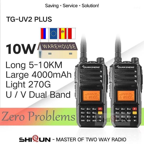 walkie talkie super 2pcs quansheng tg-uv2 plus 10w long range 10km 4000mah ham radio 10 km vhf uhf dual band 10watts1
walkie talkie super 2pcs quansheng tg-uv2 plus 10w long range 10km 4000mah ham radio 10 km vhf uhf dual band 10watts1