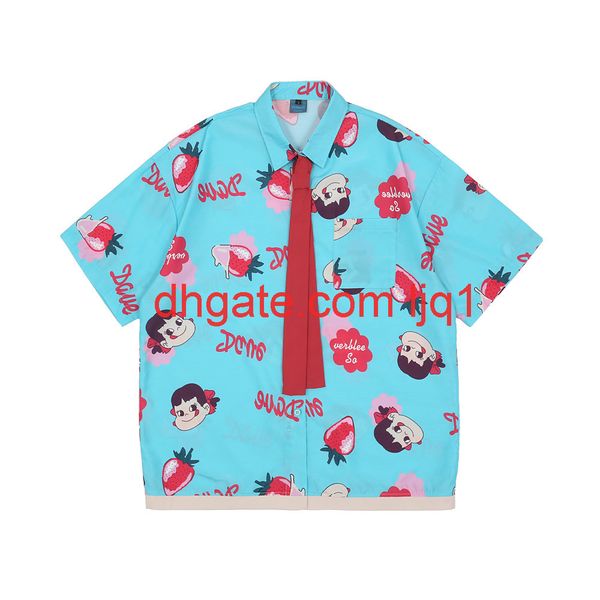 tie cartoon full print short sleeve shirt men bf lazy style street fashion brand 5-sleeve loose half sleeve, White;black
tie cartoon full print short sleeve shirt men bf lazy style street fashion brand 5-sleeve loose half sleeve, White;black